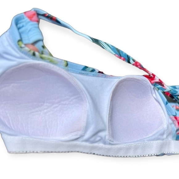 🌻Kona Sol Blue Floral One-Piece Swimsuit New Condition Size Small - Picture 5 of 7